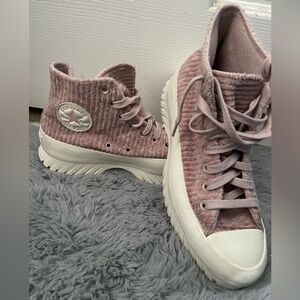 Corduroy Converse Hightop Platform Women's Lugged 2.0